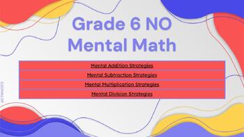 Preview of Mental Math Strategies (Teaching and Practice)
