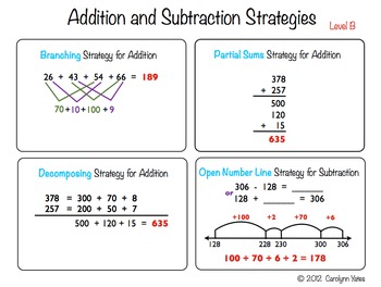 Mental Math Strategies for by Growing in Second Grade | Teachers