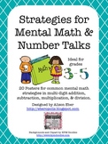 Mental Math Strategy Posters for Number Talks