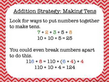 Mental Math Strategy Posters for Number Talks by Eberopolis | TpT