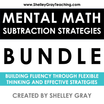 Preview of Mental Math Subtraction Strategies for Fact Fluency