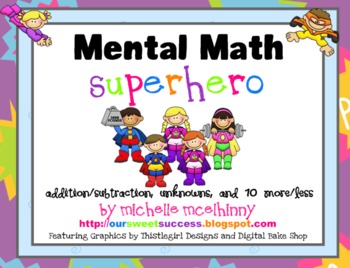 Preview of Mental Math Superhero {Daily Smart Board Exercises}