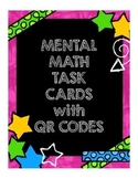 Mental Math Task Cards with QR Codes