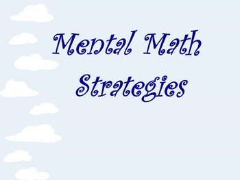 Preview of Mental Math for Middle School