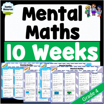 Preview of Daily Mental Maths | Grade 4 & 5 | NO PREP | #hotdeals