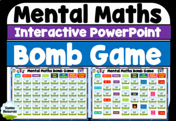 Preview of Mental Maths Bomb Game | Grade 3-6 | Interactive PowerPoint Game