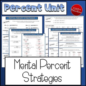 Preview of Mental Percent Strategies: Finding Sale Prices & Tips