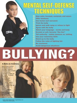 Mental Self Defense Techniques Bullying Prevention By Susan Fitzell