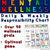Mental Wellness Daily and Weekly Responsibility Chart and Game