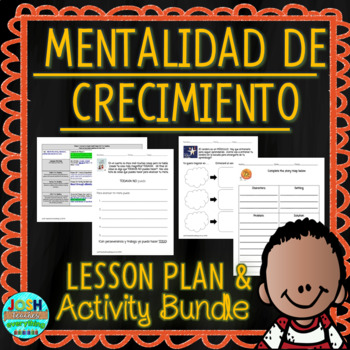 Preview of Mentalidad de Crecimiento Read Aloud Plans and Activities