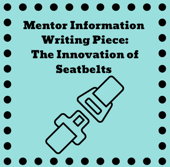 Preview of Mentor Information Writing Piece 