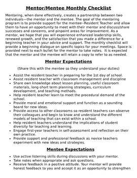 Preview of Mentor & Mentee Handbook