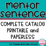 Mentor Sentence Complete Catalog - Print and Paperless