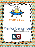 Mentor Sentence Packet - Set 02 - 10 weeks of Grammar less