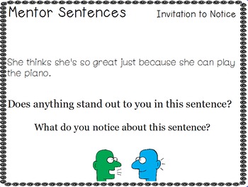 Preview of Mentor Sentences