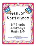 Mentor Sentences 3rd Grade Journeys Units 1-3