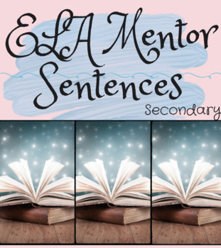 Preview of Mentor Text for Writing Mentor Sentences Practice