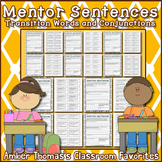 Mentor Sentences:  Conjunctions and Transition Words {4th Grade}