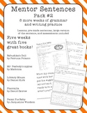 Mentor Sentences - Five More Weeks - Pack 2