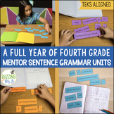 Mentor Sentences 4th Grade TEKS Bundle for the School Year