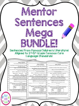 Preview of Mentor Sentences MEGA BUNDLE
