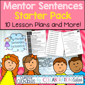 Preview of Mentor Sentences Starter Pack 3rd, 4th, 5th Grade {Lesson Plans & Assessments}