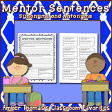 Mentor Sentences:  Synonyms and Antonyms {FREE}