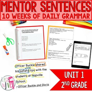 Preview of Mentor Sentences Unit: Daily Grammar First 10 Weeks (Grade 2)