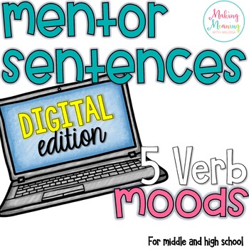Preview of Mentor Sentences - Verb Moods-  PAPERLESS