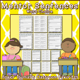 Mentor Sentences:  Word Choice {4th Grade}