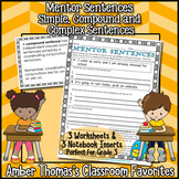 Mentor Sentences for Simple, Compound, and Complex Sentenc