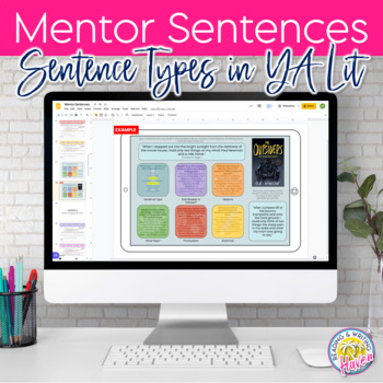 Preview of Mentor Sentences from YA Lit - Types of Sentences and Narrative Leads