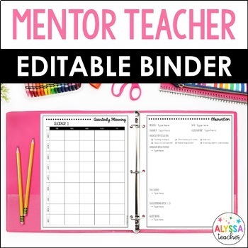 Preview of Mentor Teacher Binder