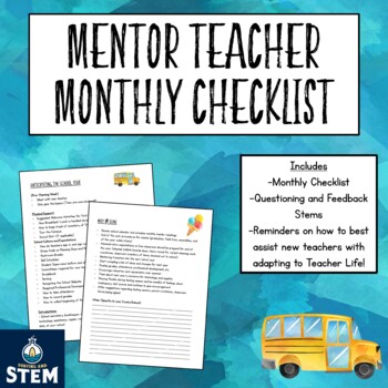 Preview of Mentor Teacher Monthly Guide