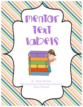 Preview of Mentor Text Labels