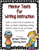 Mentor Text List for Writers' Workshop