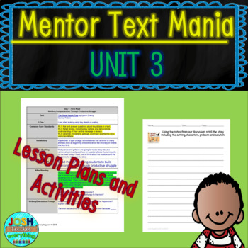 Preview of Read Aloud Lesson Plan and Activities Bundle Unit 3