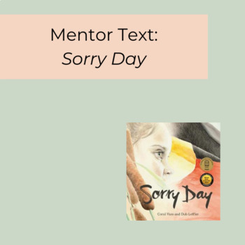 Preview of Mentor Text Teaching Resources - Sorry Day