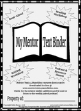 Mentor Texts 4 Munchkins Podcast Resource Binder Kit
