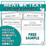 Mentor Texts Writing Prompts (Free Sample)