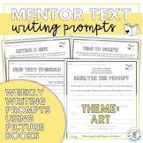 Mentor Texts Writing Prompts (Theme: Art & Artists)