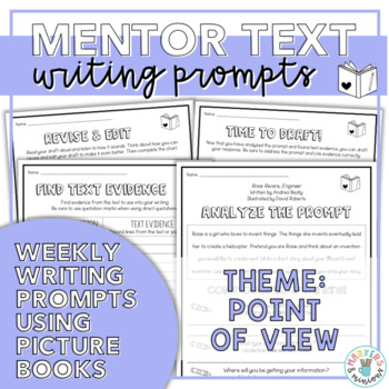 Preview of Mentor Texts Writing Prompts (Theme: Point of View)