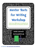 Mentor Texts for Writing Workshop