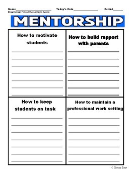 mentor mentee assignment