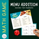 Menu Math Addition Gam: Adding Two Numbers {with and witho