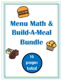 Menu Math & Build-A-Meal BUNDLE