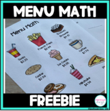 menu math special education teaching resources tpt