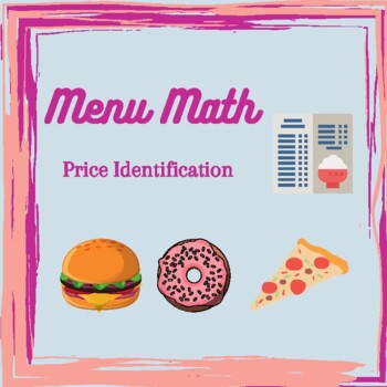 Preview of Menu Math: Find the Price