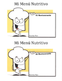 Menú Nutritivo - Comida Mini Book (menu)