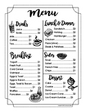 Menu/Play Restaurant - BUNDLE PACK (Cafe/Diner/Waitress/Wa